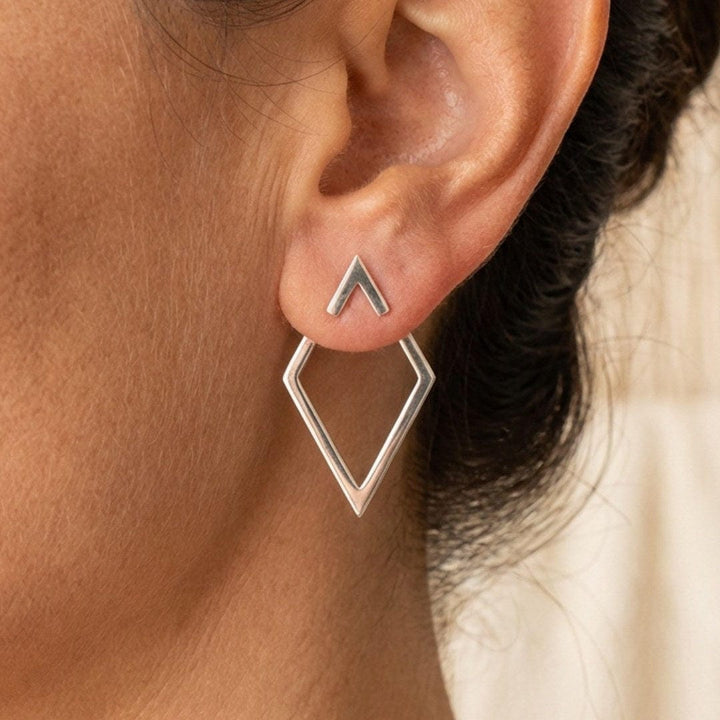 Bohemian-Inspired Geometric Stud Earrings