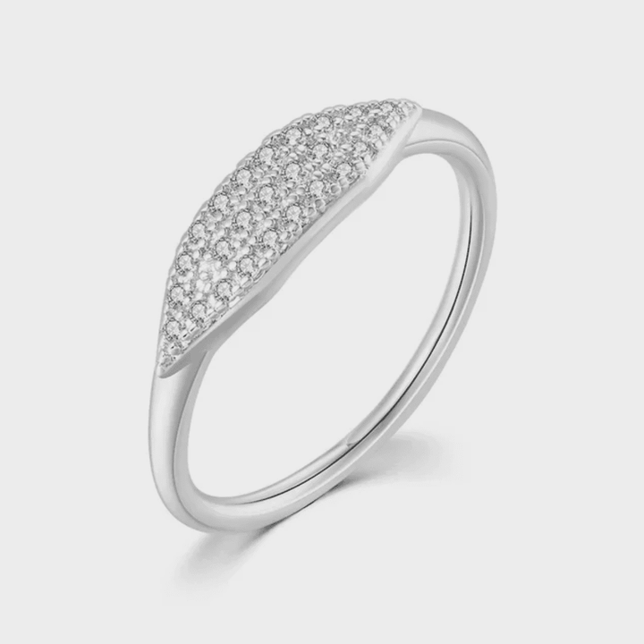 Marquise Pavé Stackable Ring
