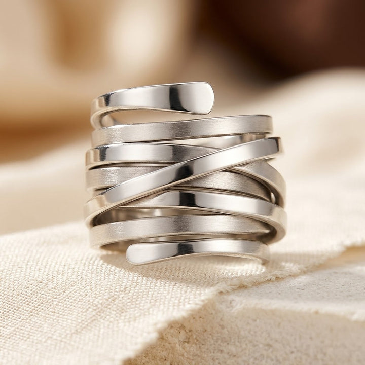 Silver Multi-Wrap Band Ring