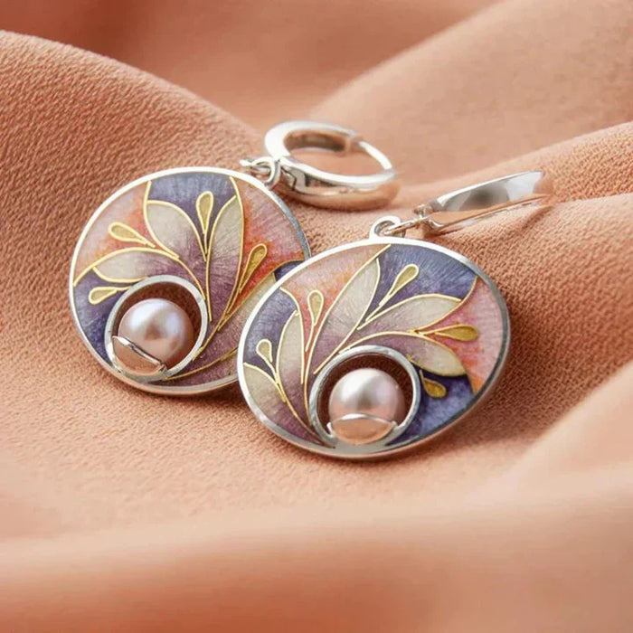 Pearl-Embellished Acrylic Earrings