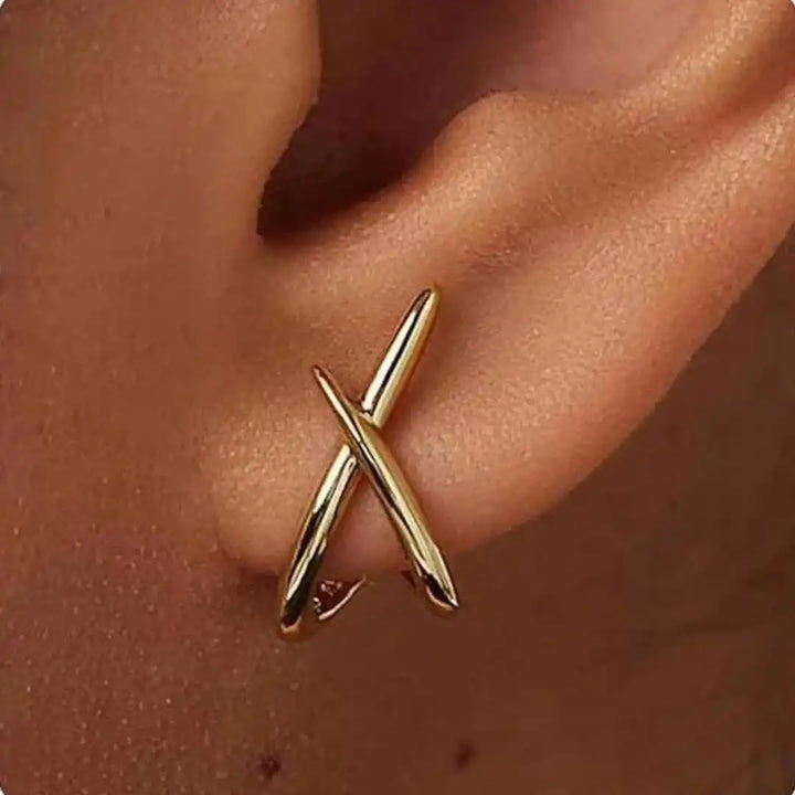 Eternal Gold Cross Earrings