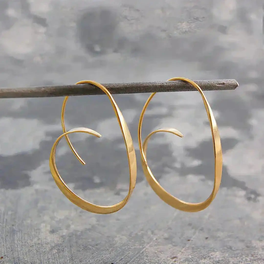 Twisted Spiral Dangle Earrings