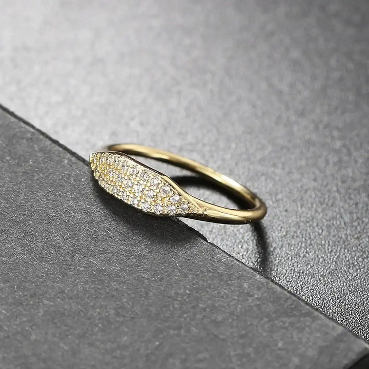 Marquise Pavé Stackable Ring