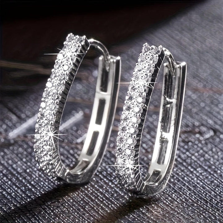 Chic Round Zirconia Earrings