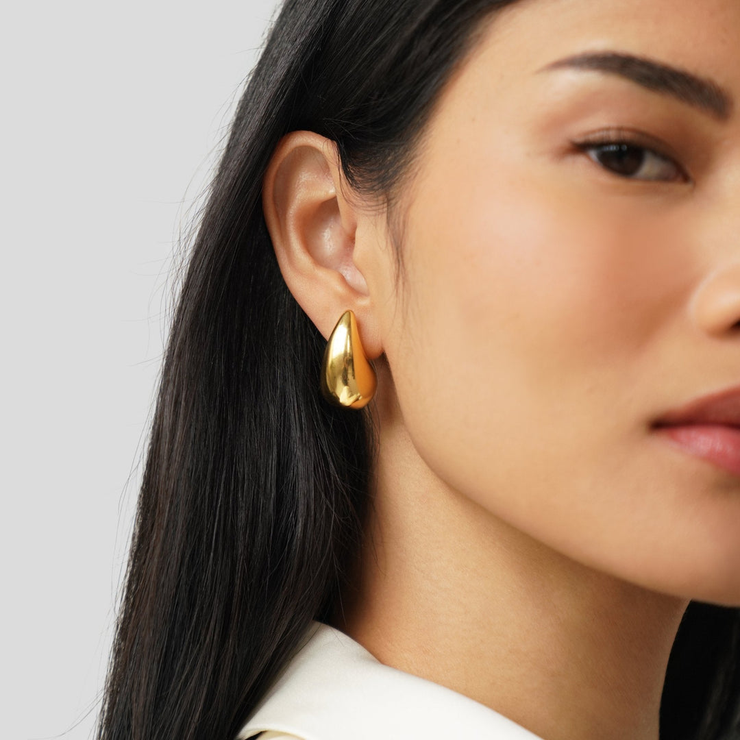 Golden Teardrop Earrings