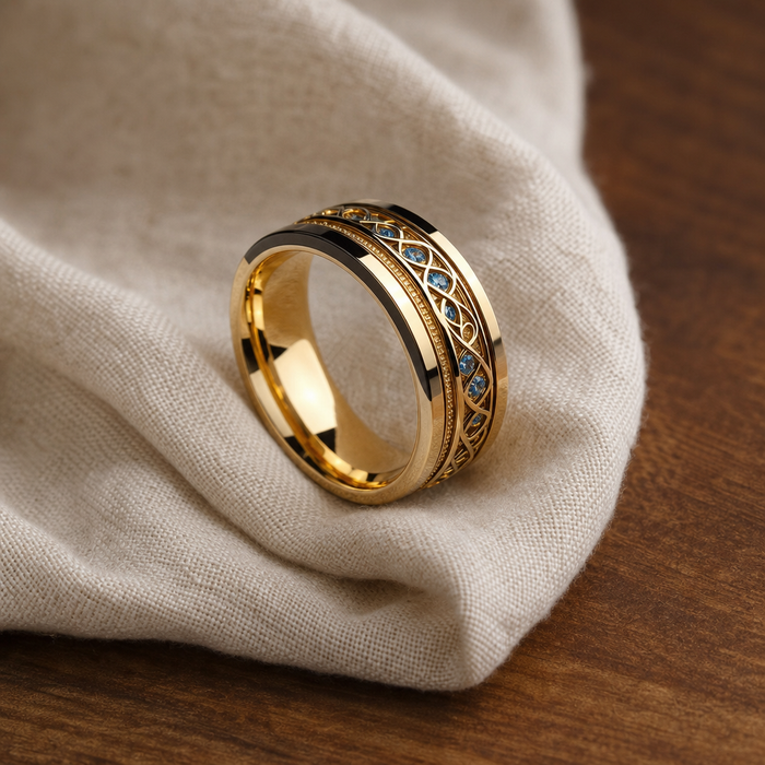 Golden Infinity Vintage Ring