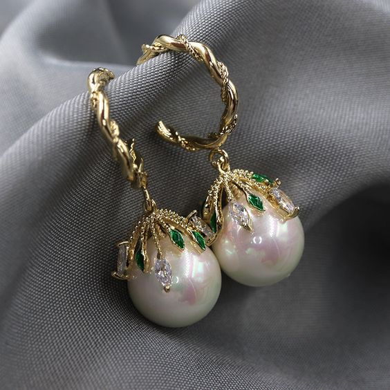 Sophisticated Malia Pearl Drop Earrings