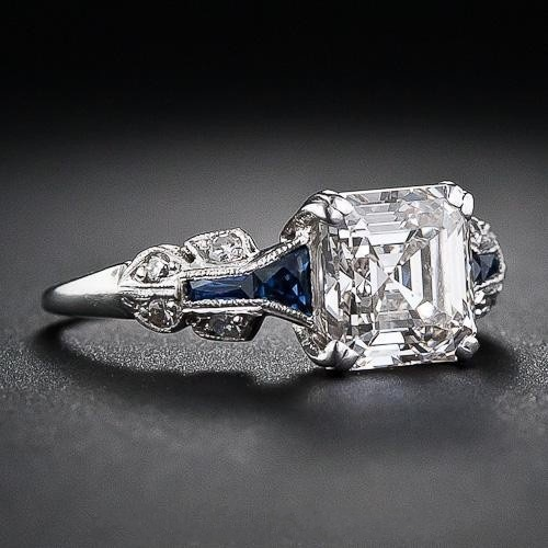 Gorgeous Vintage-Inspired Blue and Silver Ring