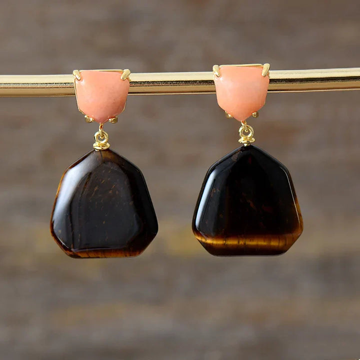 Contemporary Geometric Dangle Earrings