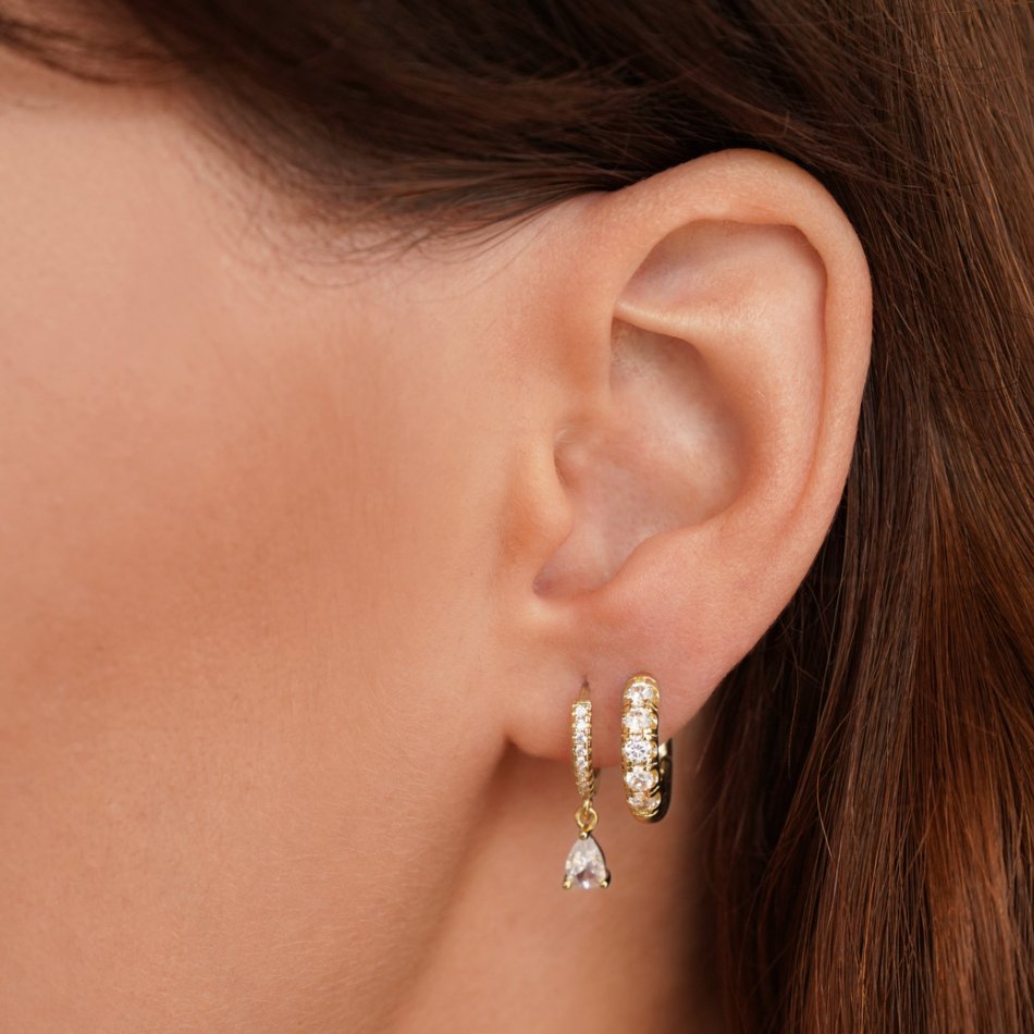 Luxury Crystal Gold Earrings